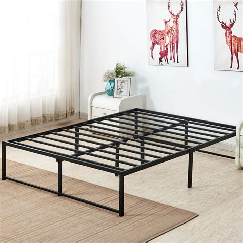 full size box spring and metal frame|full size platform box spring.